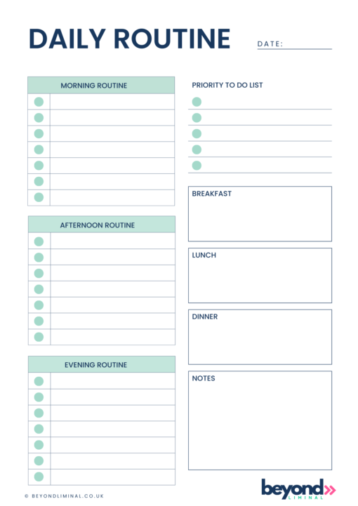 Simple Daily Planner | Beyond Liminal