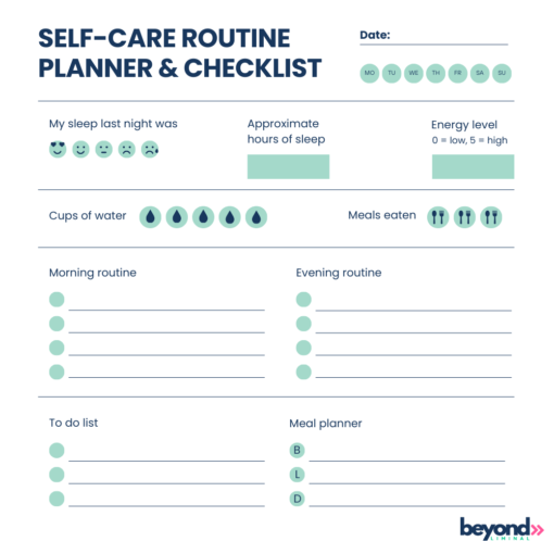 Routine and Meal Planner | Beyond Liminal