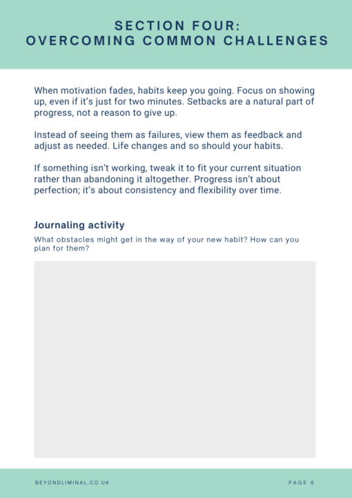 Tiny changes, big impact: a guide to building small but sustainable habits that support change - Image 3