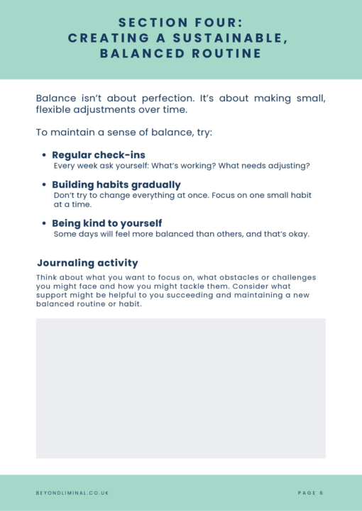 Finding balance: a guide to identifying small changes that restore your mental wellbeing - Image 3