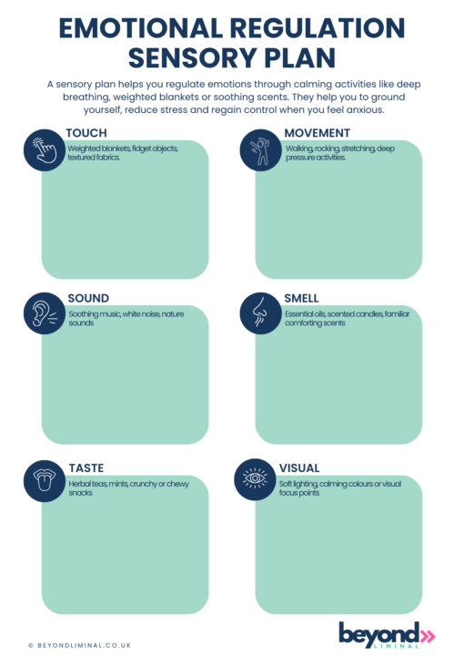 Emotional regulation sensory plan
