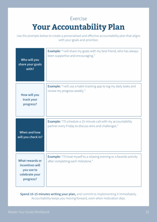 Goal Setting Wookbook Using the SMART Goals Framework - Image 6